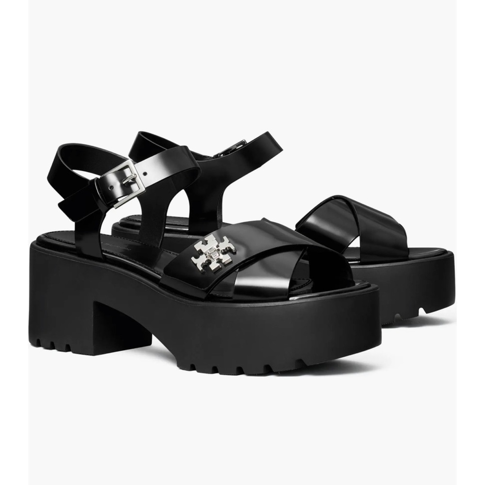 Tory Burch Turnlock Lug Sole Platform Sandal